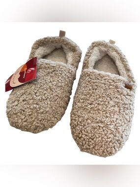 Cozy Sherpa Slip-On Memory Foam Shock absorption Slippers NWT